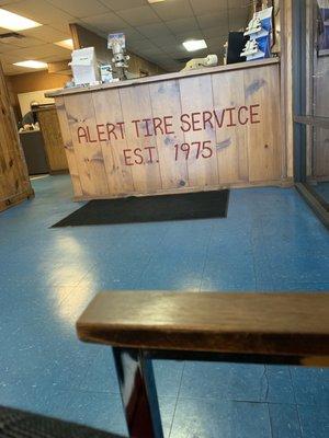 Front desk area