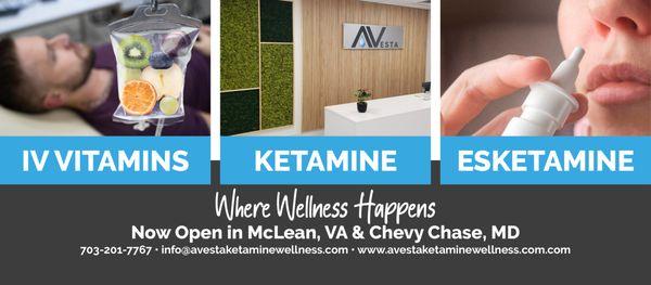 About Avesta Ketamine and Wellness McLean, VA & Chevy Chase, MD