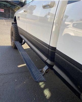 Rocker Panels with Rhino Linings.