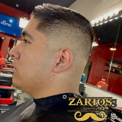 Another fesh cut done here at zarios barbershop available weekdays 9-7 and weekends sat 9-5 sun 9-2.