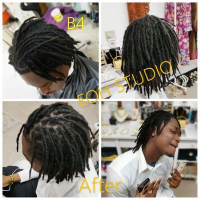 Interlocking natural locs by loc Surgean Flo in Harlem