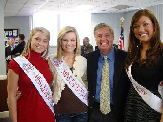 Personal Injury Attorney Brooke Eaves Wright With Senator Graham