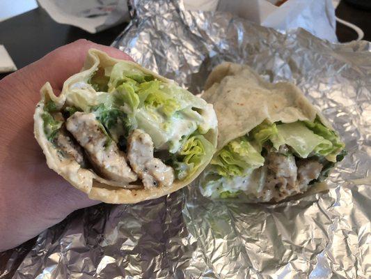 Chicken Caesar wrap - tasty!