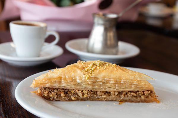 Baklava and Greek Coffee