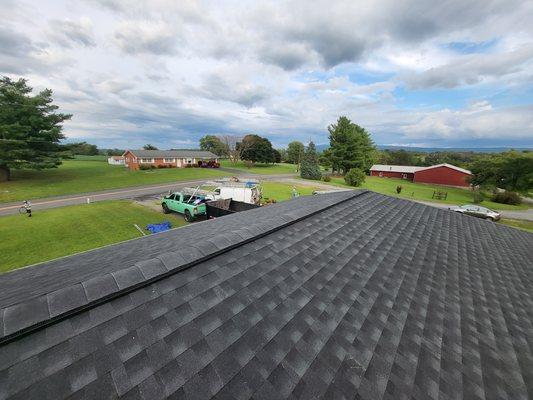 Roof replacement after a hailstorm