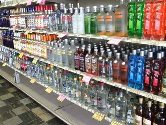 Alcohol in every color of the rainbow!