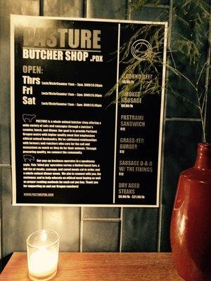 Butcher shop hours 5/19