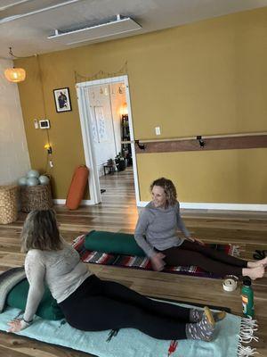 Yoga students