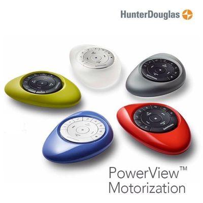 We proudly sell and install Hunter Douglas Window Coverings with PowerView Motorization.