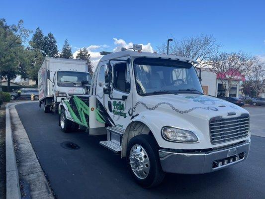 Tow charge $650 from Modesto to bay point 1997 Chevy tilt master