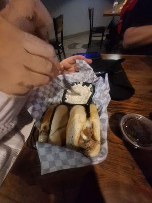 My wife's French dip, excellent