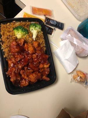 Take out- general tso combo