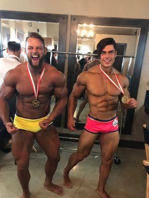 My protégés: 1st and 2nd place Champions. New WBFF Pros.