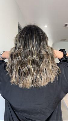 lived in bright blonde balayage