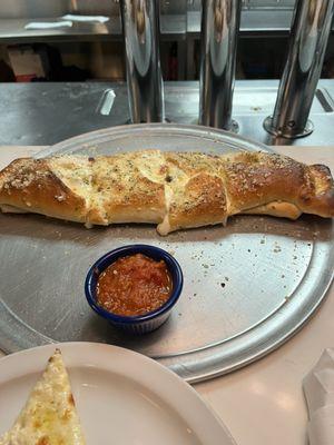 Eggplant Stromboli with mozzarella and ricotta