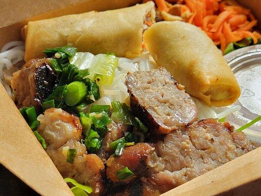 egg roll & grilled pork vermicelli bowl