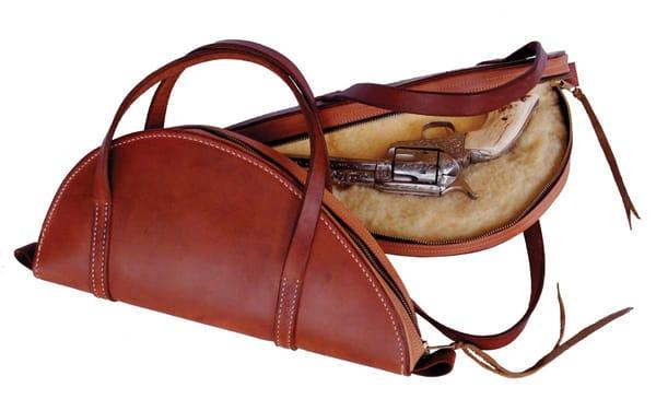 Leather pistol case