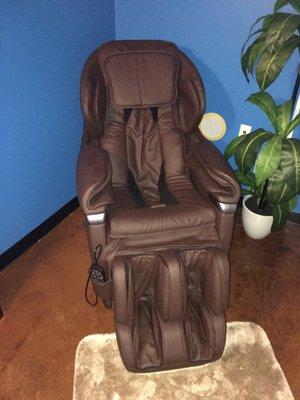 Zero gravity massage chair.. it massages the soles of your feet and lifts you into the air!