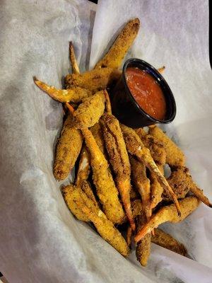 Delicious fried crab claws