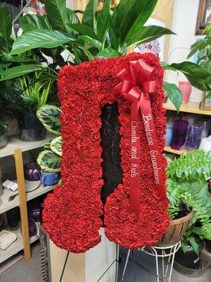 Customized funeral flowers