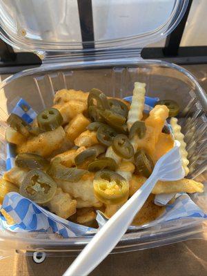 Nacho cheese fries