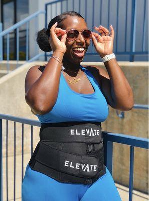 Coach Ashley's waist trainer/ sweat band