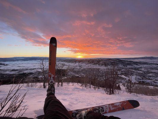 Steamboat sunset