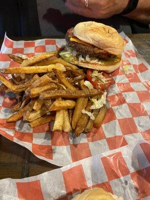 Cadillac Burger with French Fried