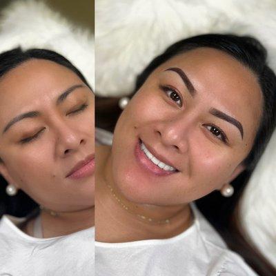 Clients make up vs. my brow work ‍