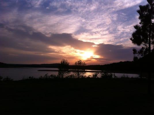 Lake Sahoma at sunset