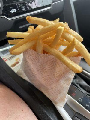 Fries. You get a greater amount than McDonald's!