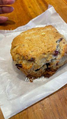 Orange Cranberry Scone