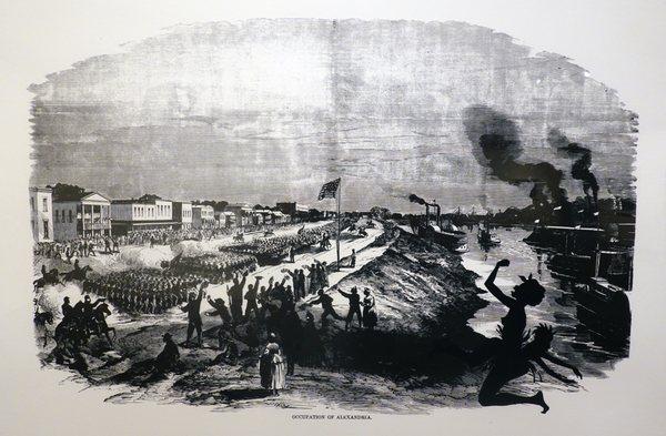 Kara Walker; Occupation of Alexandria, Harper's Pictorial History of the Civil War; 2005; lithograph and silkscreen