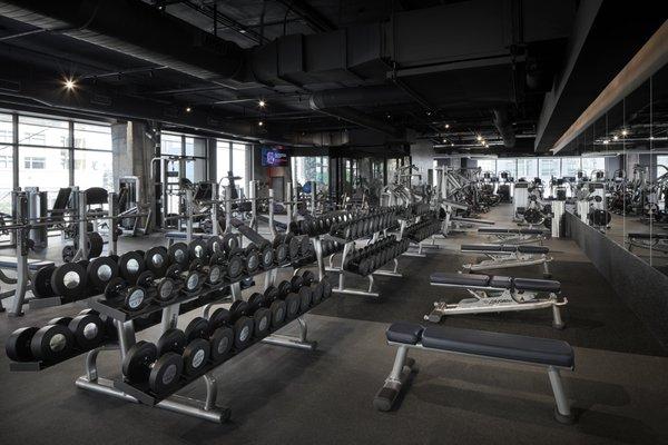 30,000 square feet of equipment and workout space.