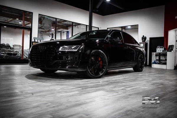 2016 AUDI A6 finished with blackout package, Caliper paint and Lifetime Ceramic pro