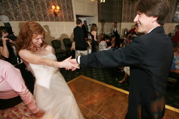 Steve rocking out at a Green Pastures Wedding in 2008