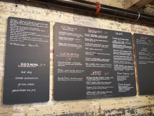 Menu board