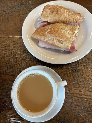 Drip Classico Ground Coffee and Ham & Cheese Baguette Sandwich