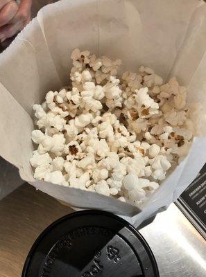 FREE WHITE POPCORN SAMPLE