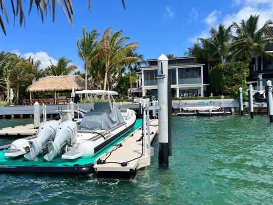 Loading boat dock