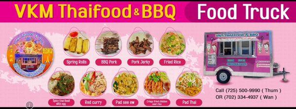 VKM thaifood & bbq menu items