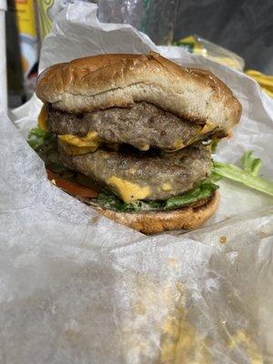 Double cheeseburger