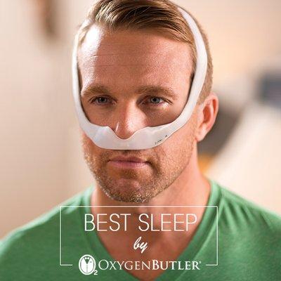 The Dreamwear mask is perfect for those who want minimal contact. Side air chambers ensure air flow for side sleepers.