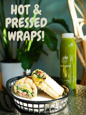 Try our Hot & Pressed Wraps today!