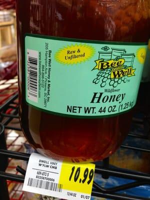 Local raw comb in unfiltered honey for great prices!  $10.99 for 44oz quart jar.