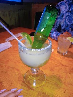 Here enjoying our Margaritas