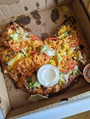 Taco pizza