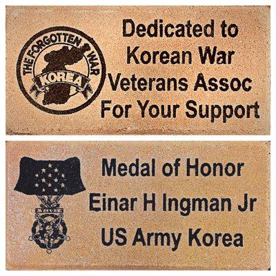 Memorial Bricks Korean War