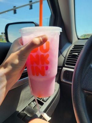 Large Strawberry Dragonfruit Coconut Refresher