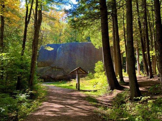 Views from the front of the boulder (October 2023)